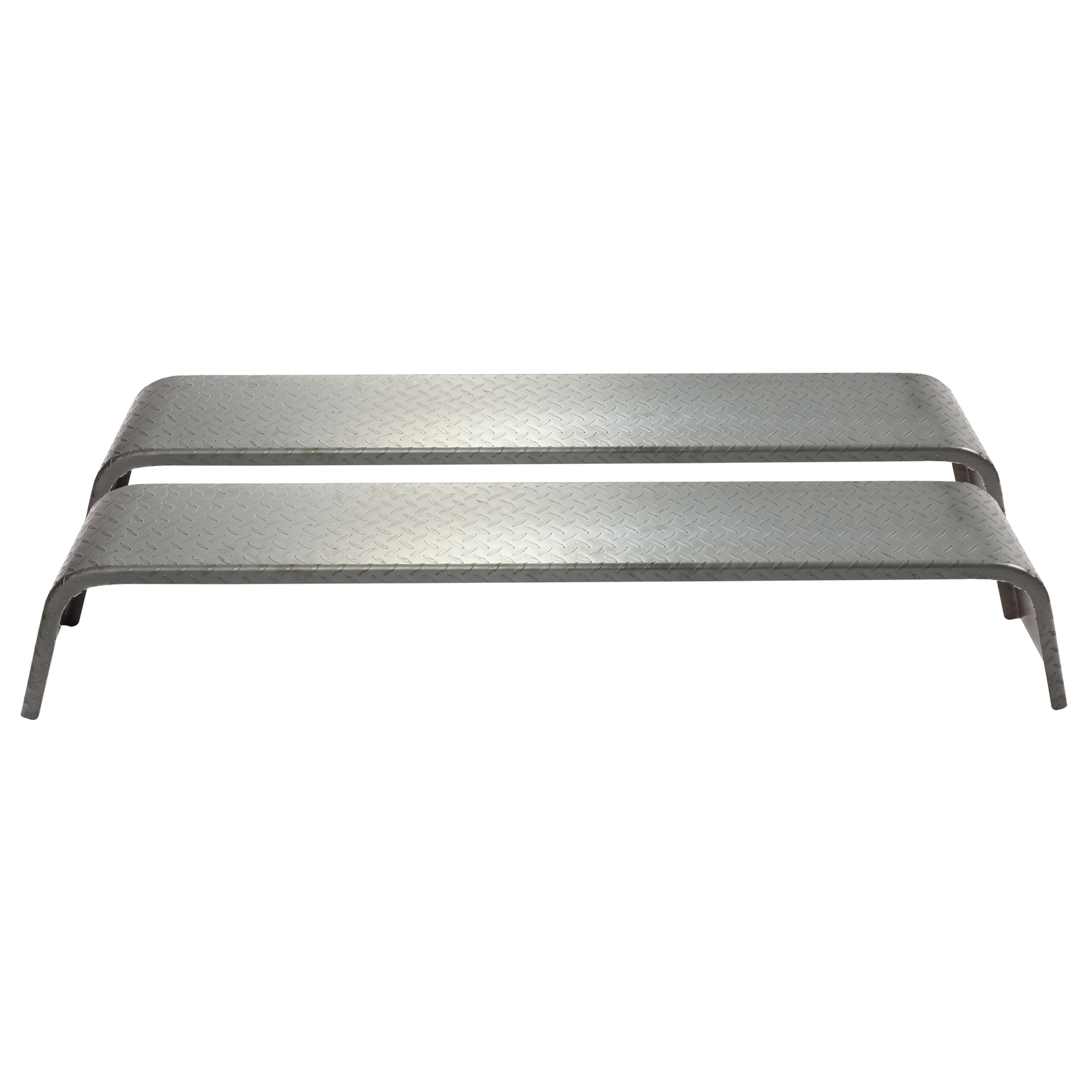 2 Steel Diamond Tread Plate Tandem Axle Trailer Fenders 10" x 72" x 13" Raw