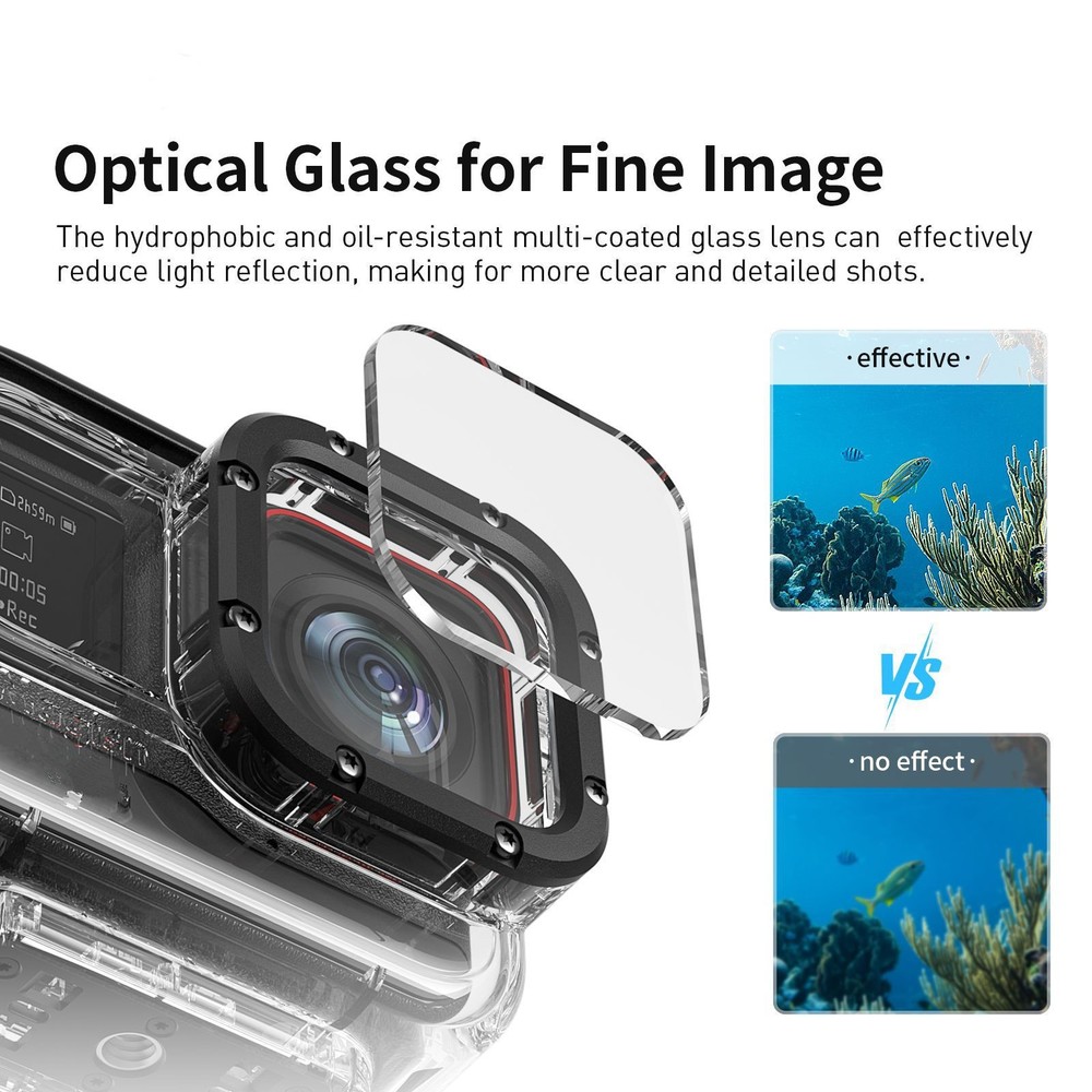 60M Diving Waterproof Shell Case Camera Accessories For Insta360 ACE Pro ww
