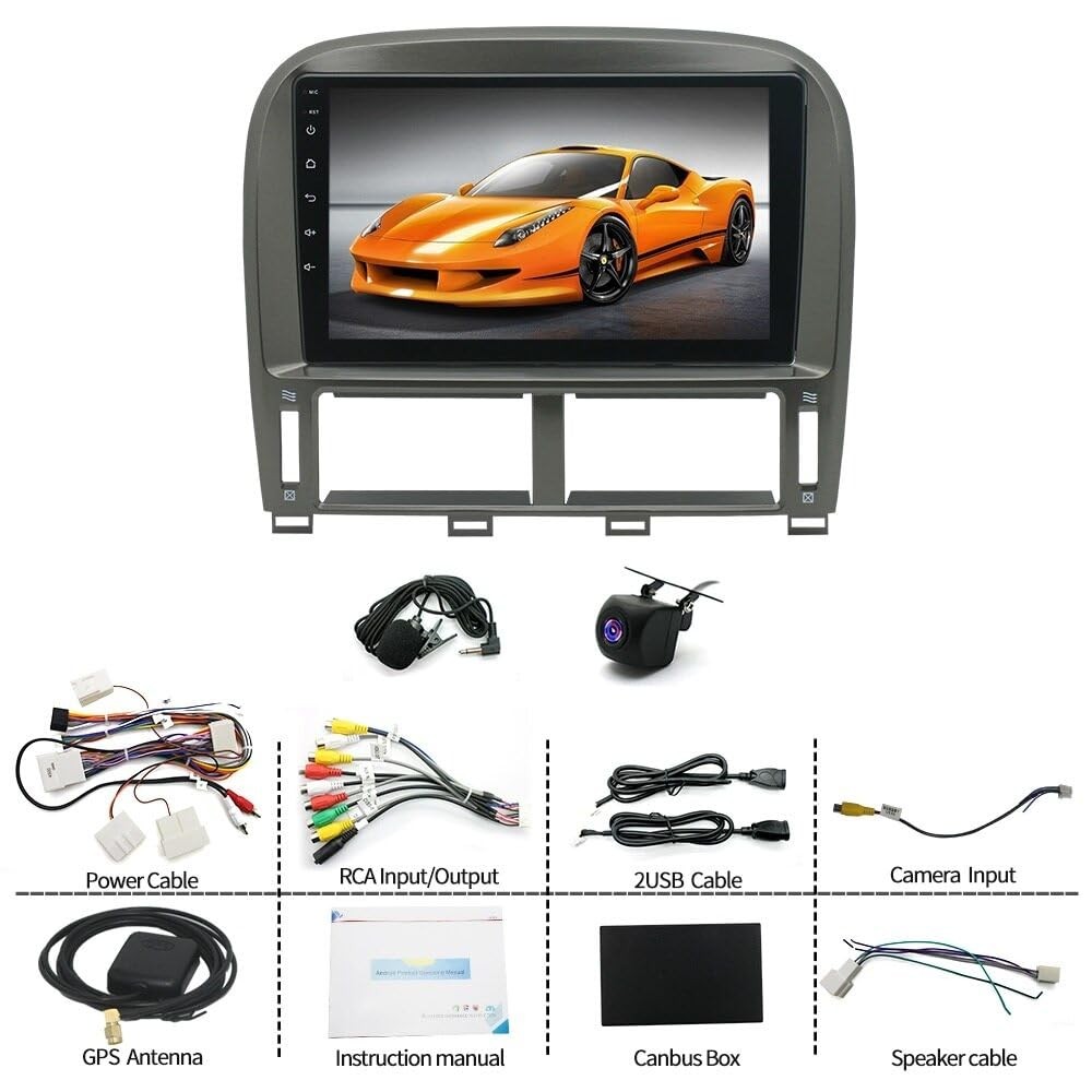 Android 13 Car Radio for LS430 9 Inch Touchscreen Android Auto CarPlay