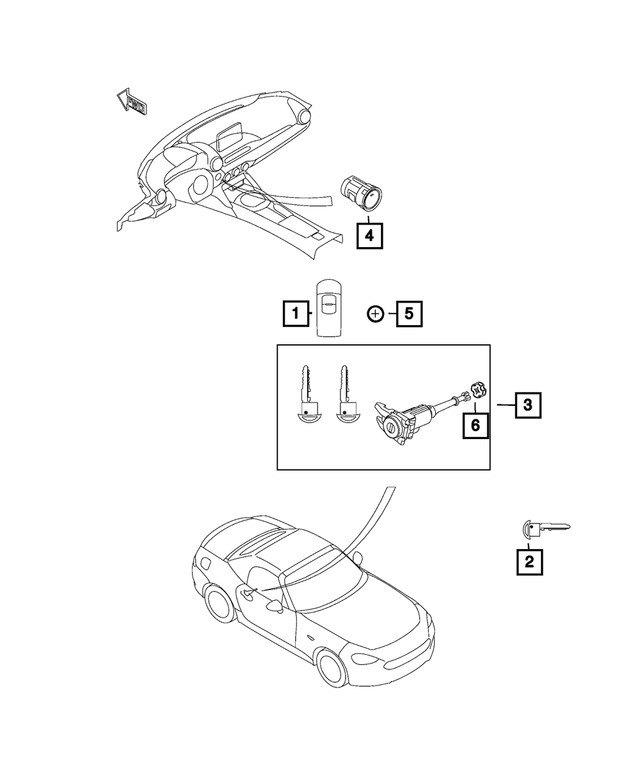 Genuine Mopar Blank Key 68314546aa