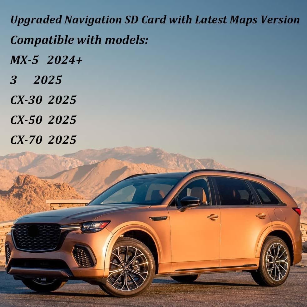 Upgraded Navigation SD Card with Latest Maps Version Compatible with 3 CX-30 CX-