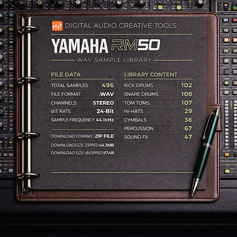 Yamaha RM50 Drum Machine Sample Library