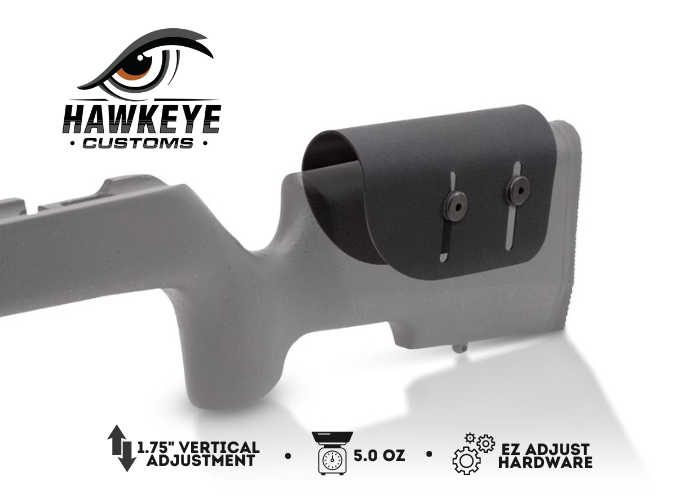 Adjustable Kydex Cheek Rest Stock Riser For Scoped Rifle