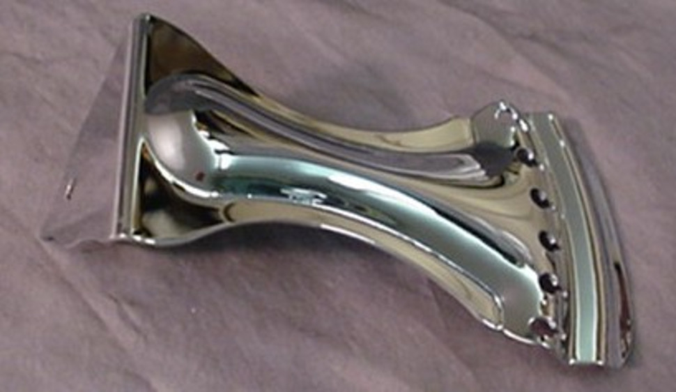 CHROME TAILPIECE FOR DOBRO OR RESONATOR GUITAR