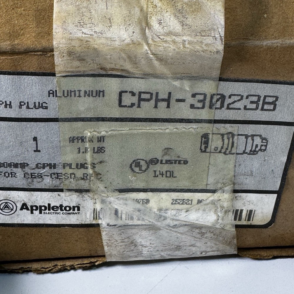 Appleton Electric CPH-3023B Plug