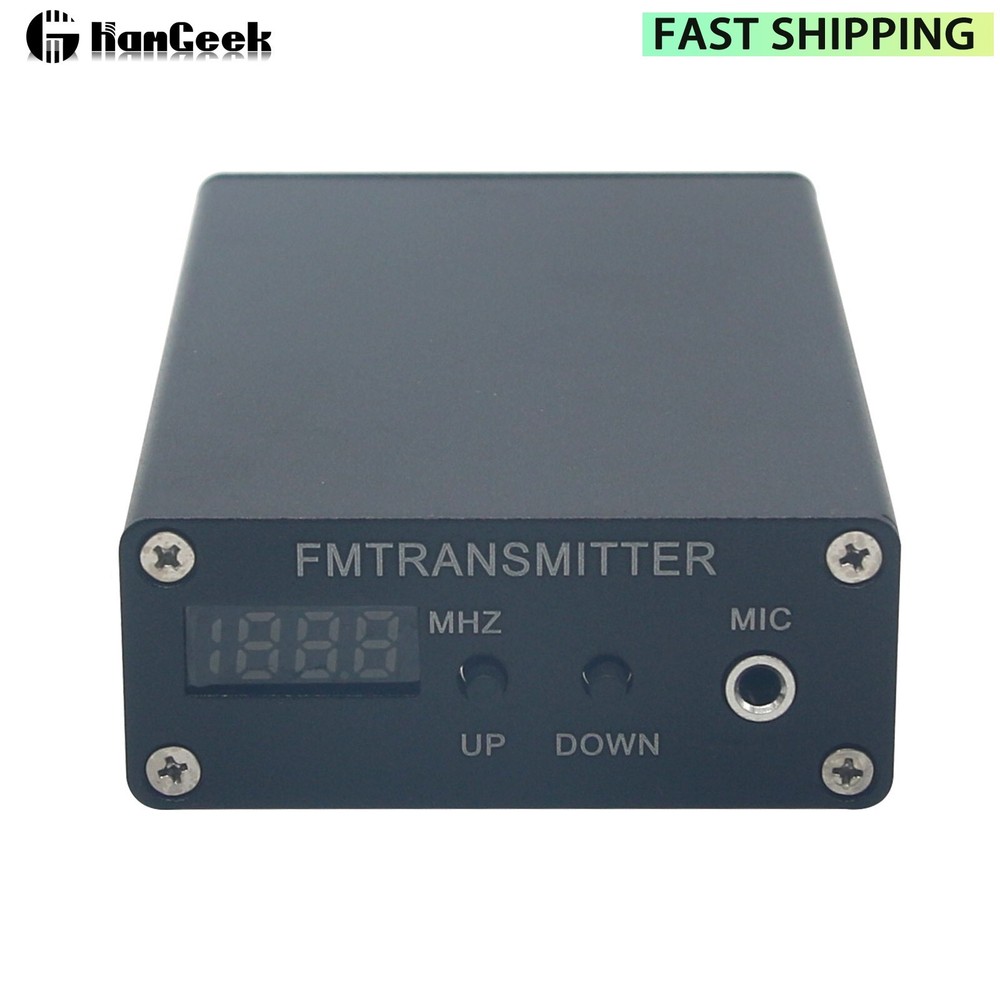 PLL Stereo FM MP3 Transmitter Mini Radio Station w/ Adapter Antenna Shield Wire