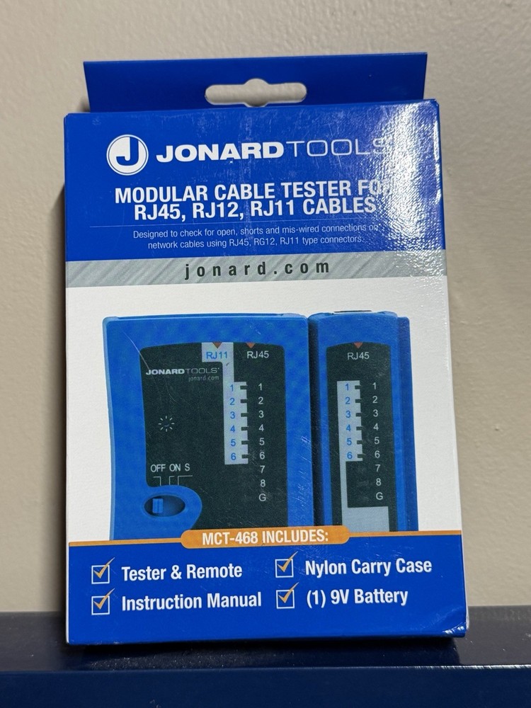 Jonard Tools Mct-468 Modular Cable Tester
