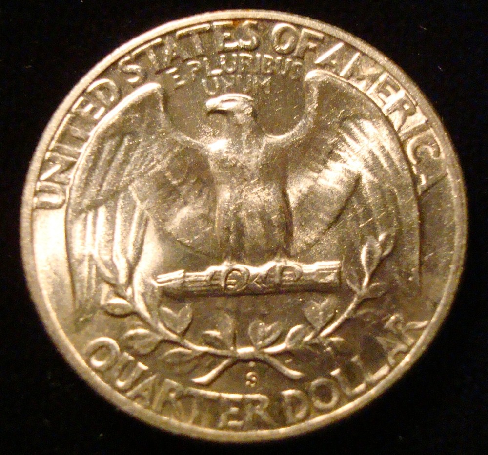 1945-S Washington quarter UNC