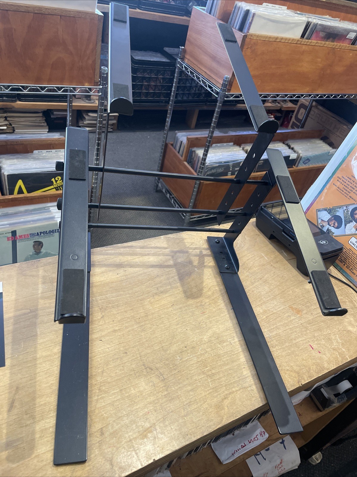 Used DJ Laptop & Controller Adjustable Black Metal Stand Ships Disassembled