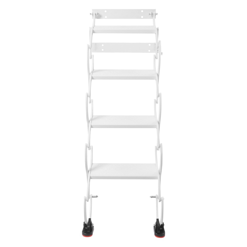 Attic Loft Pull Down Ladder 4 Step Wall Mounted Retractable Folding Stairs 39.4"