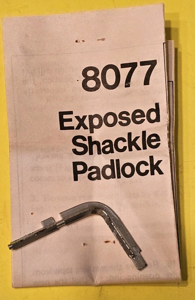 HIGH SECURITY PADLOCK COMBINATION SARGENT & GREENLEAF 8077 LOCK RARE