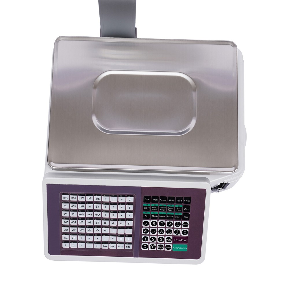 Electronic Weight Scale With Thermal Label Printer Digital Price Computing Scale