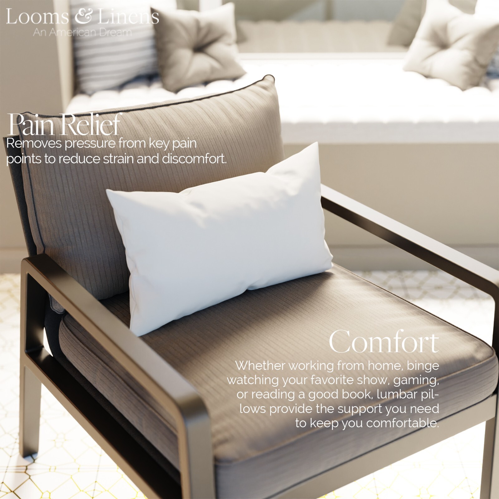 12 x 20" Lumbar Pillow Inserts Forms Down Alternative Boudoir Pillows USA Made