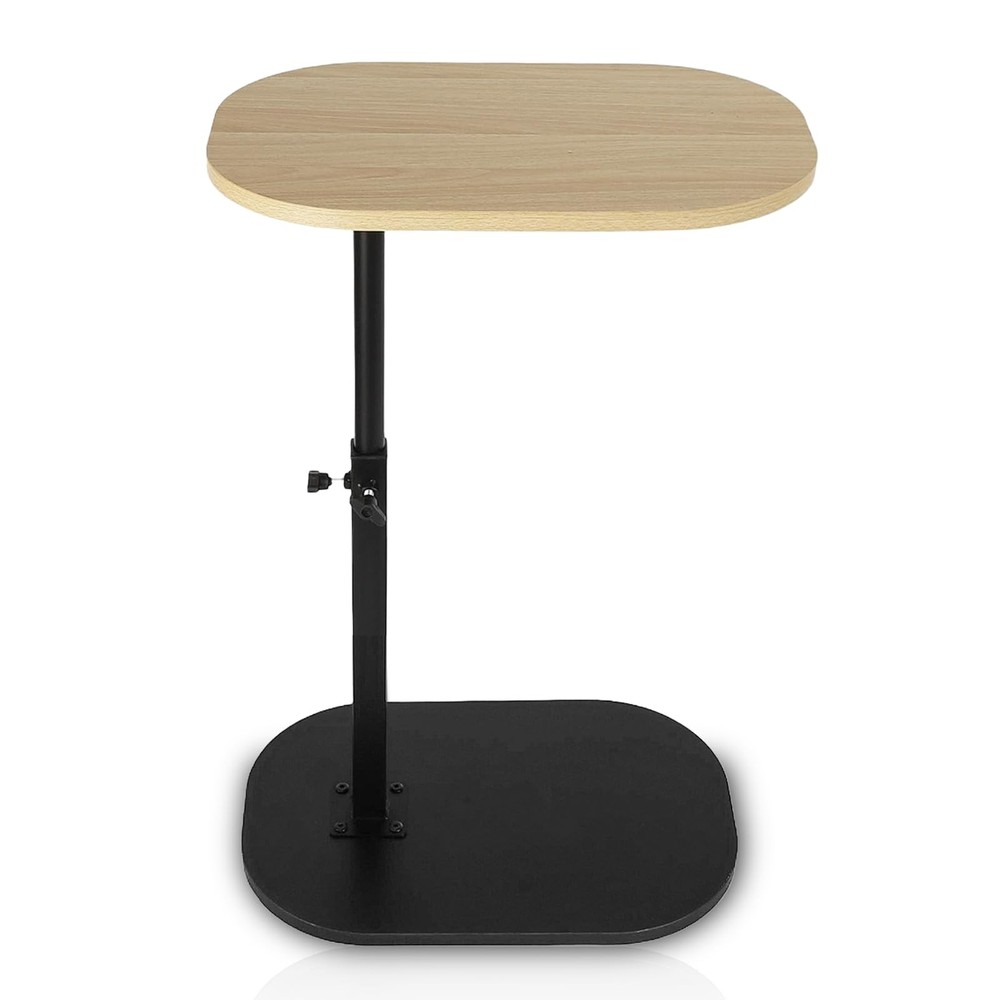 Side Table TV Tray for Couch,Height Adjustable 360° Swivel C Shaped End Table...