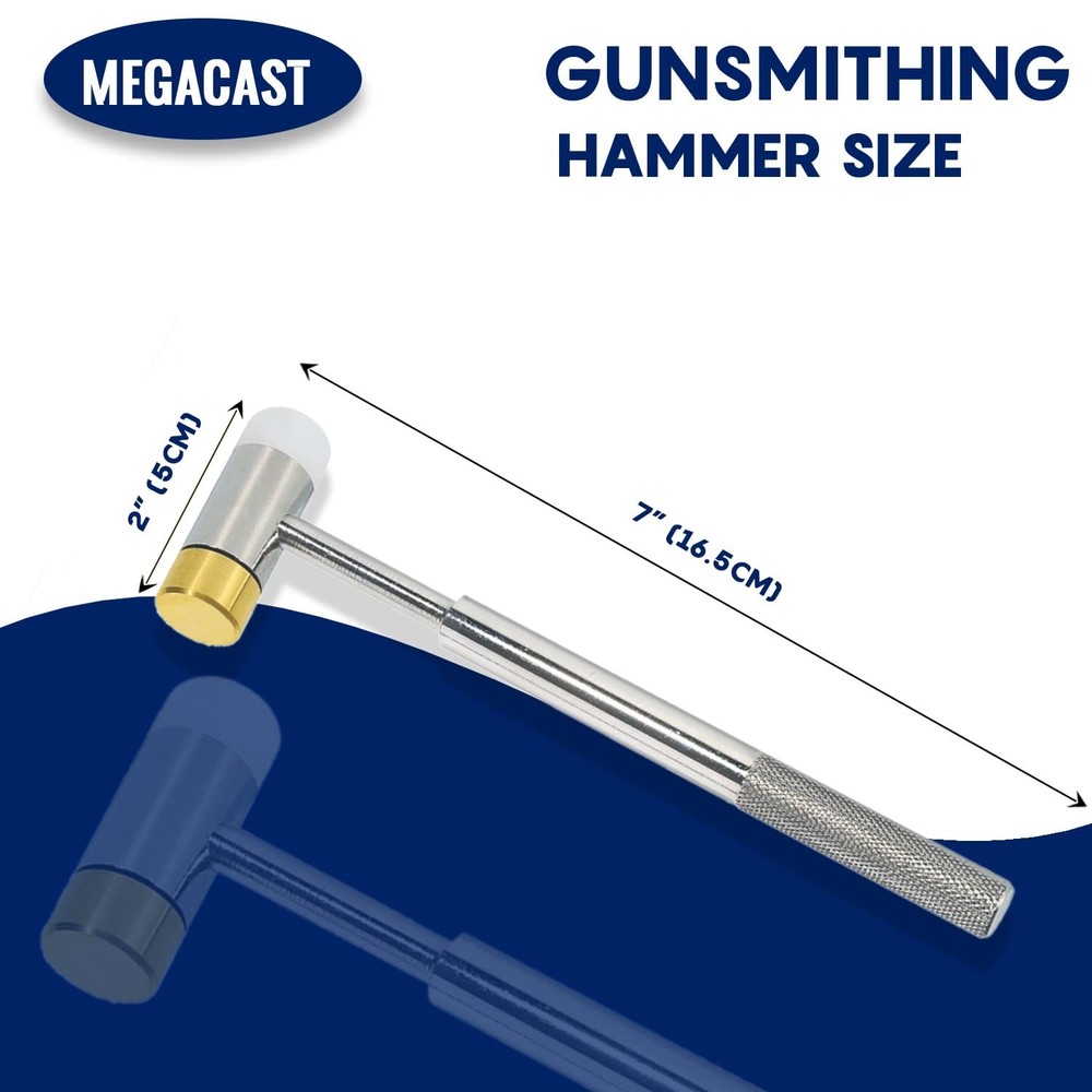 6OZ Non-Sparking Brass & Nylon Gunsmith Hammer