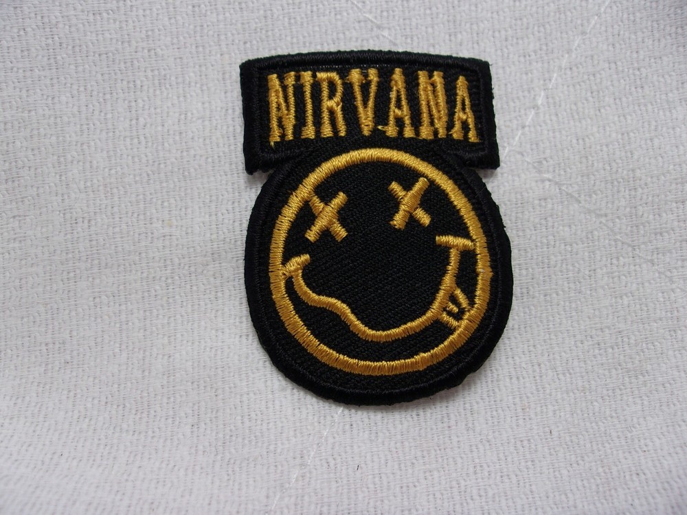 NIRVANA   NEW EMBROIDERED  NAME PATCH TAG