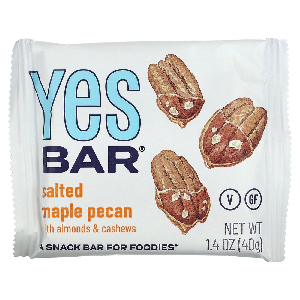 Snack Bar, Salted Maple Pecan, 6 Bars, 1.4 oz (40 g) Each
