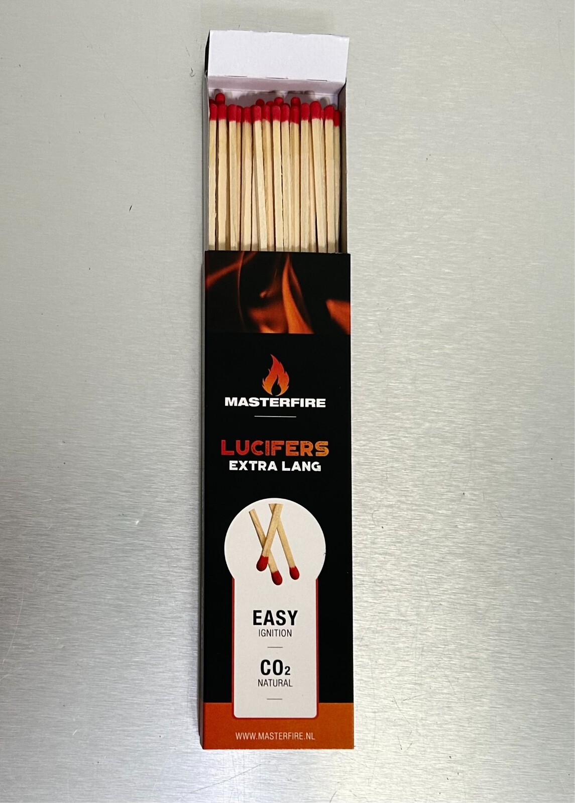 Lot of 6 Long Premium Fireplace Matches 8" Long/Approximately 45 Matches in Box
