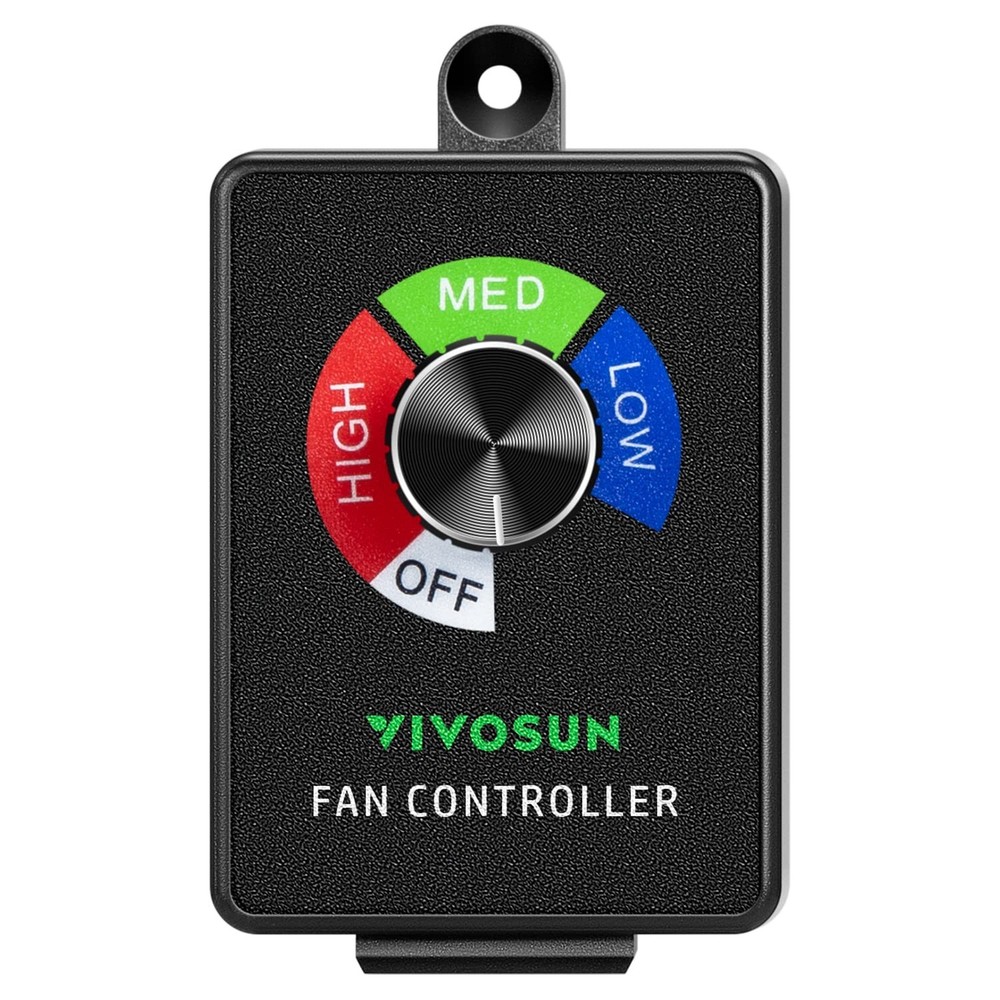 VIVOSUN Variable Speed Controller Cordless Vent Blower Speed Adjuster for Inl...