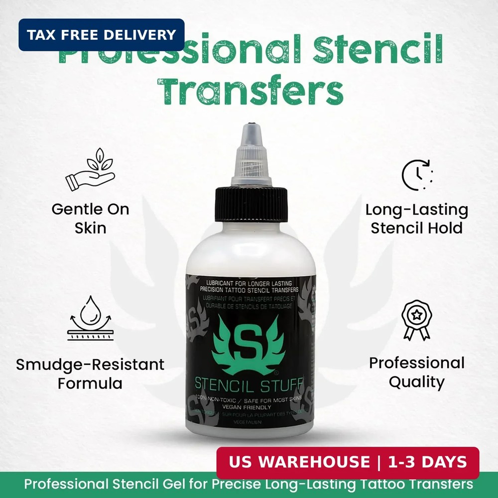 Stencil Stuff Tattoo Stencil Transfer Gel - 4oz Tattoo Stencil Transfer Solution