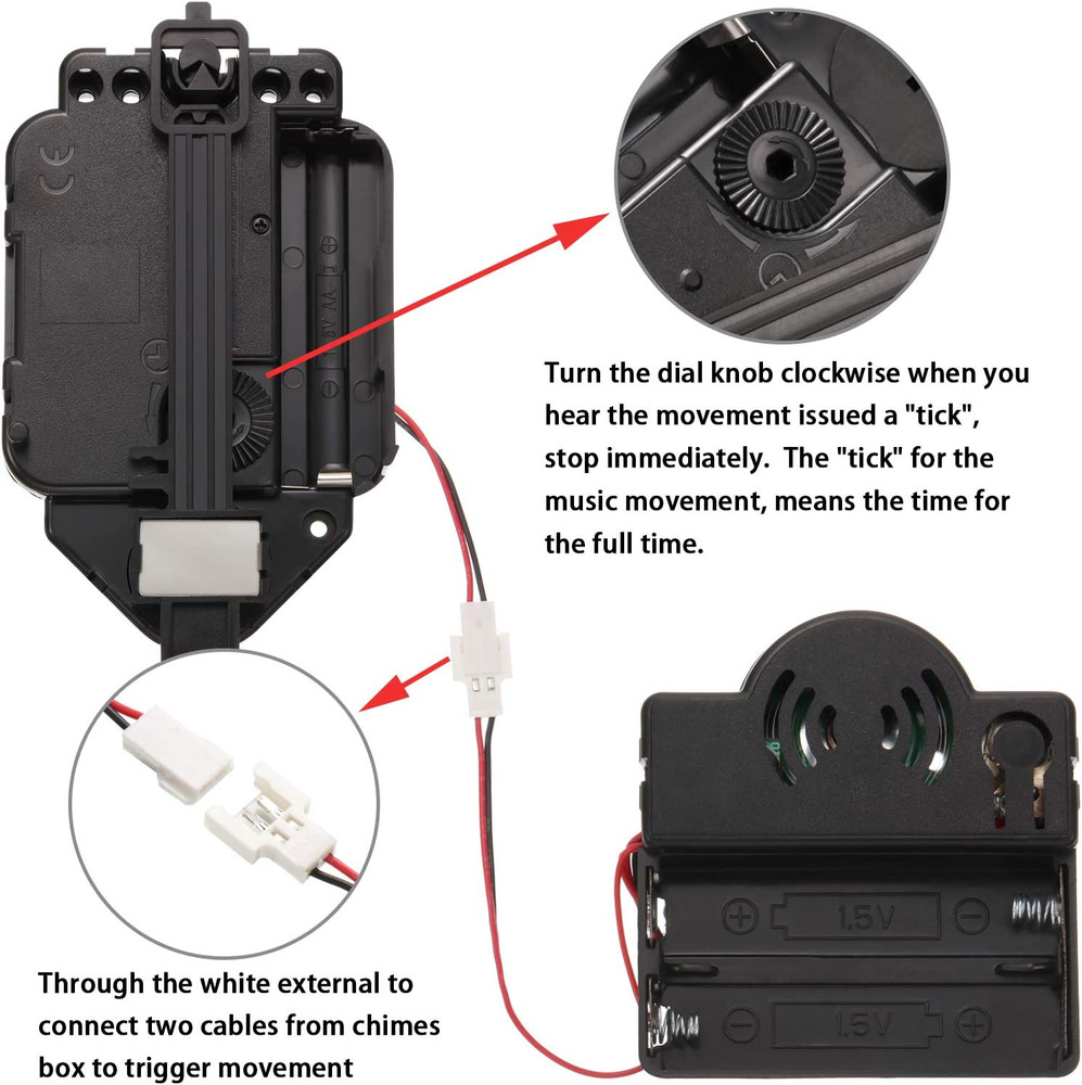 Quartz Pendulum Trigger Clock Movement Chime Westminster Melody Mechanism Clock