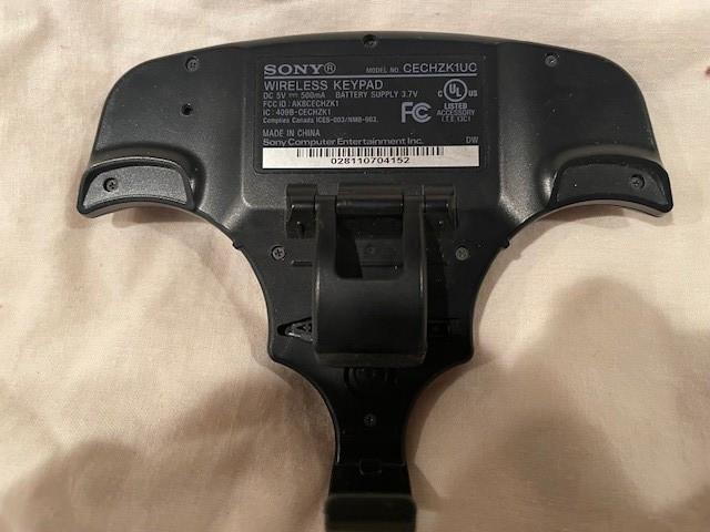 Sony PlayStation 3 PS3 CECHZK1UC Wireless Keypad Keyboard Controller - Untested