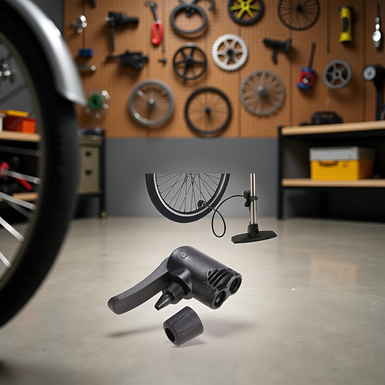 3 in 1 Replacement Dual Head Air Pump Adapter Valve for Bicycle Bike Cycle Tyre