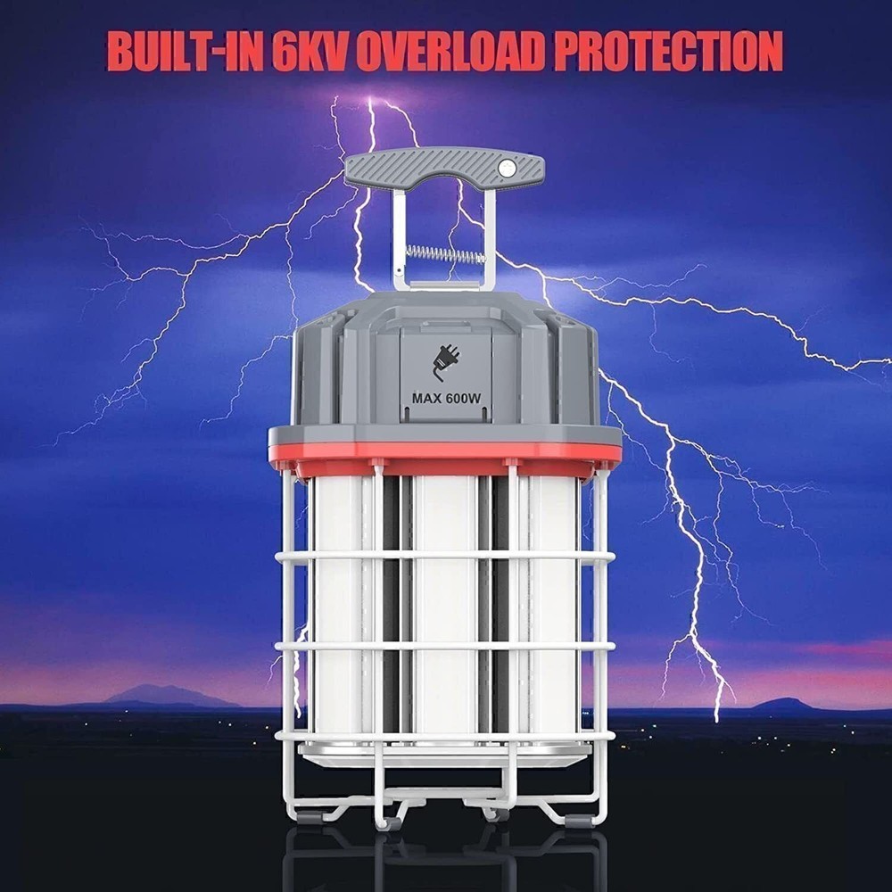 LED Temporary Work Light 80W ON/Off Switch Linkable LED Construction Lights ETL
