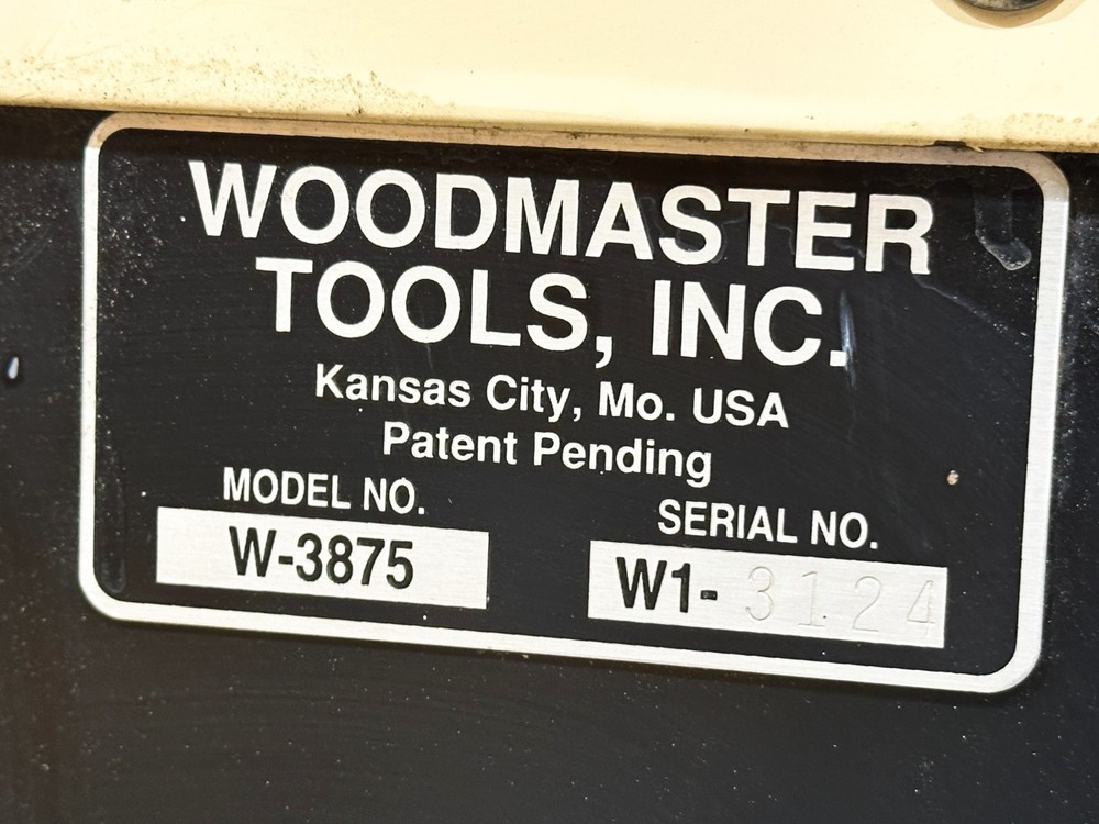 Woodmaster W-3875 38" 5hp Single Phase Drum Sander | WILL SHIP!