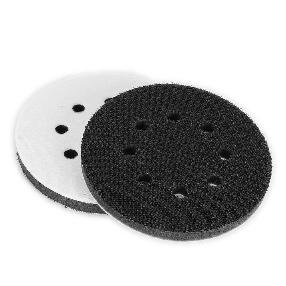 125Mm Sponge Interface Pad 2PCS 8-Hole Hook&Loop Inch Pads Soft Useful