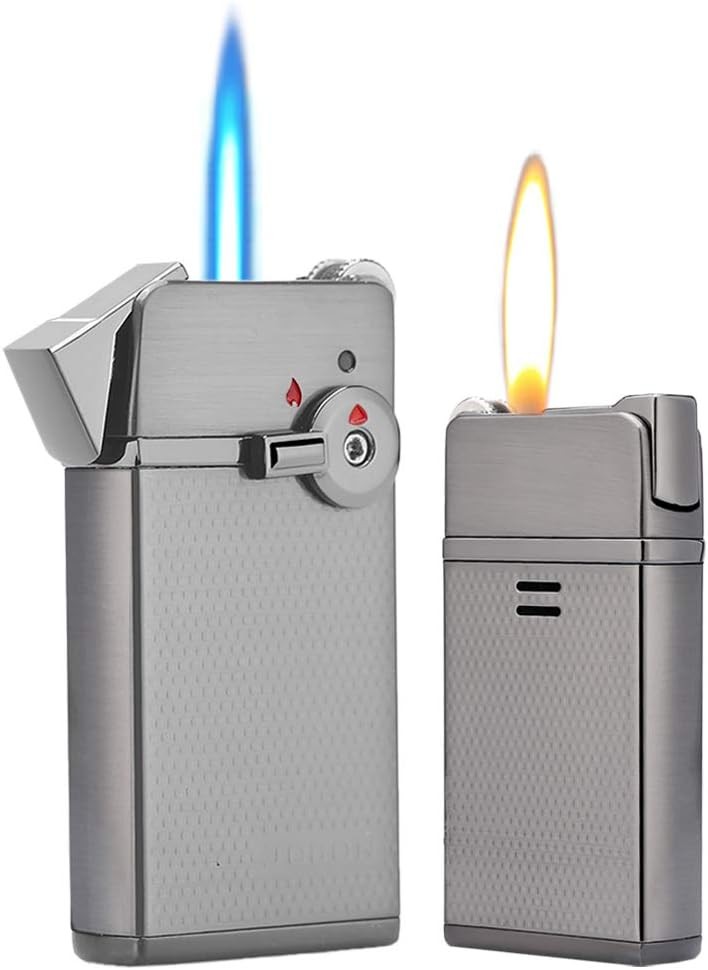YUSUD Torch Cigar Lighter, Butane Fuel Refillable, Soft/Jet Flame Switchable Cig