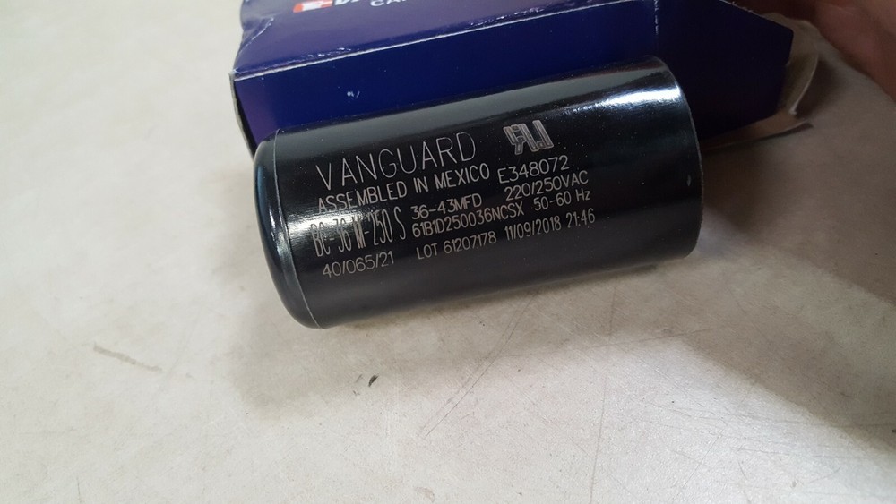 Vanguard BC-36M-250-S 250V Start Capacitor