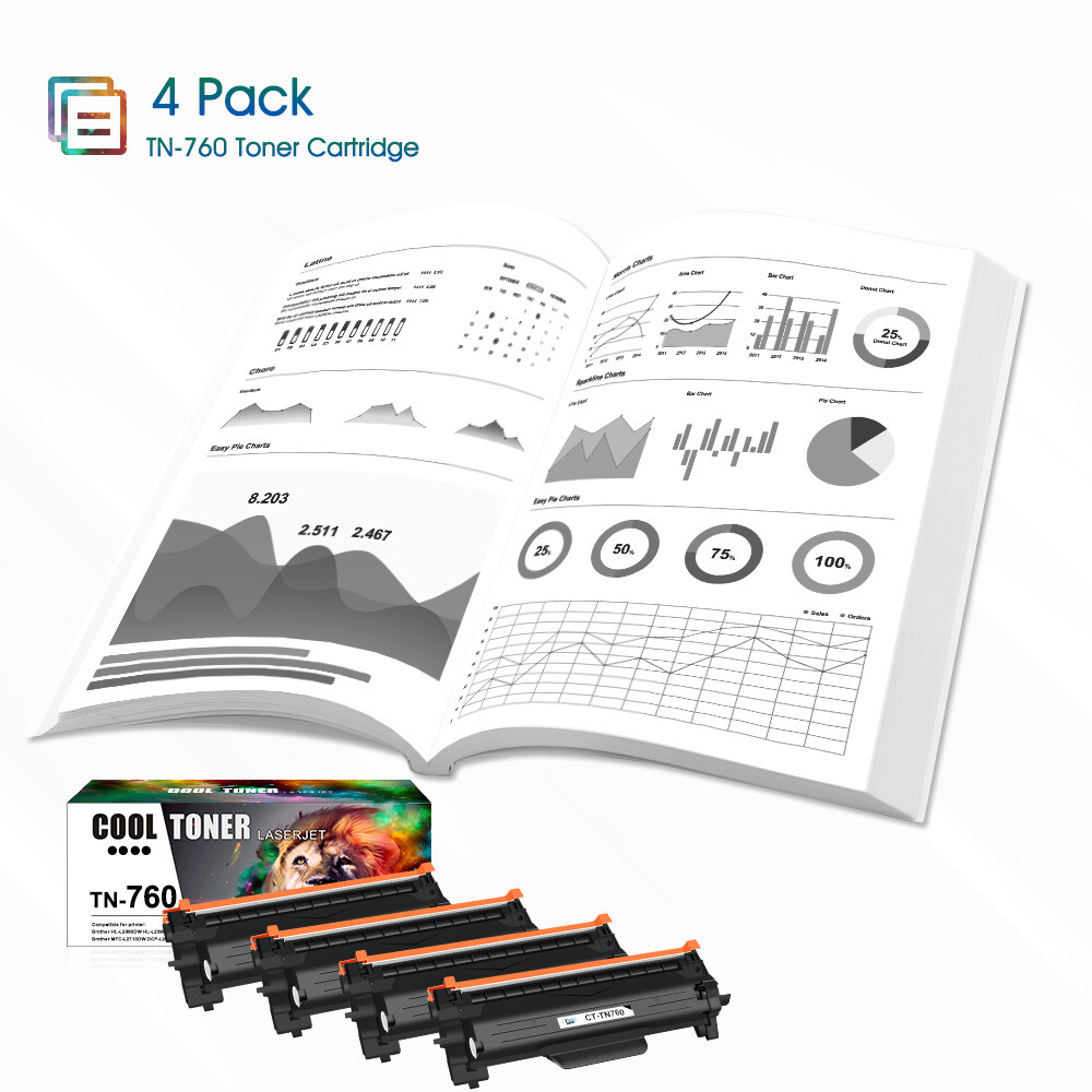 1PK TN760 TN730 Toner Compatible With Brother HL-L2390DW MFC-L2710DW DCP-L2550DW