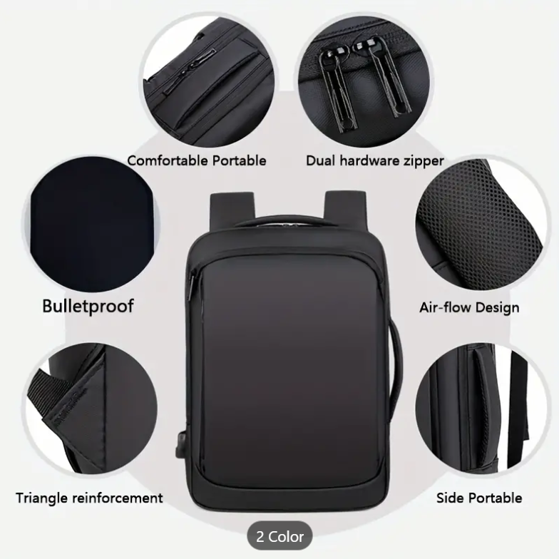 45m Bulletproof Backpack - Lightweight with 10x16 panel Insert - NIJ LEVEL IIIa