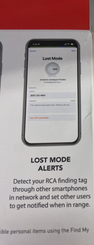 2-Pack: RCA Apple Compatible Bluetooth Trackers Untested