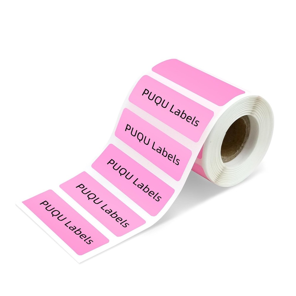PUQU Thermal Color Label, 40x12mm Rectangular Self-Adhesive Colored Coding St...
