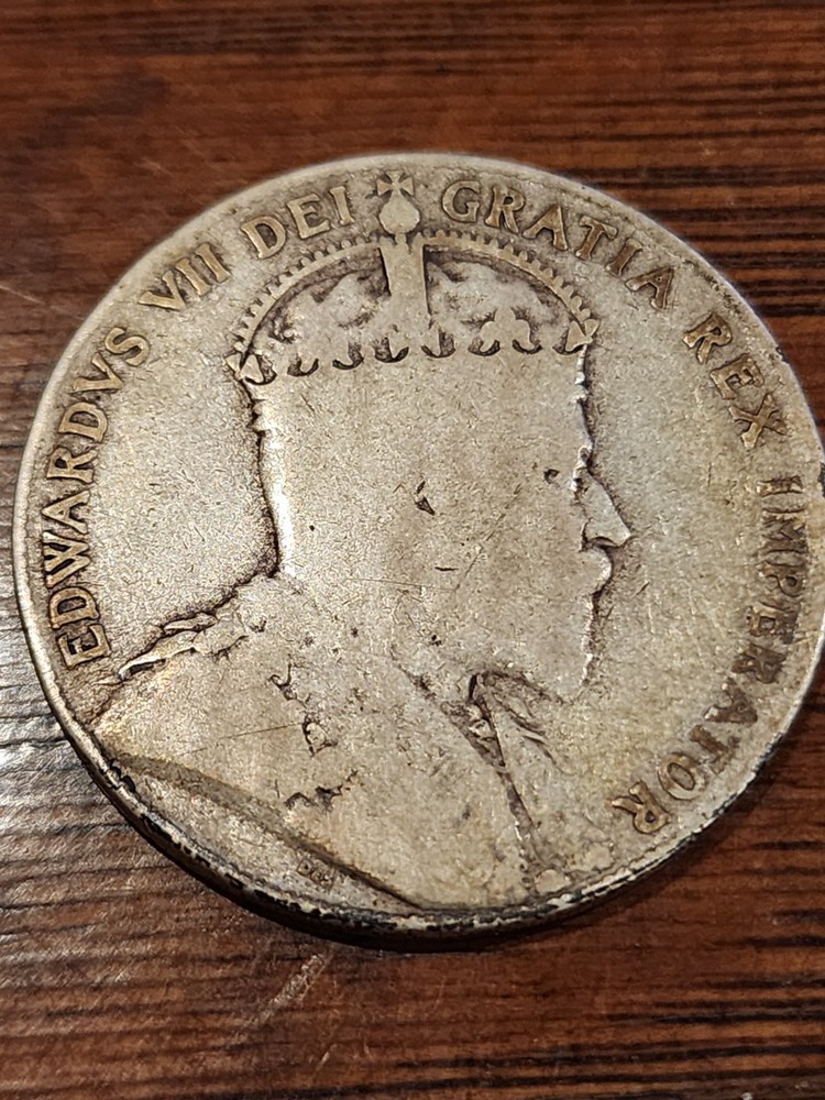 1908 Canada 50 Cents Silver Coin