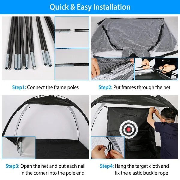 Golf Net Golf Training Aids Practice Nets Driving Hitting Nets with Target Cloth