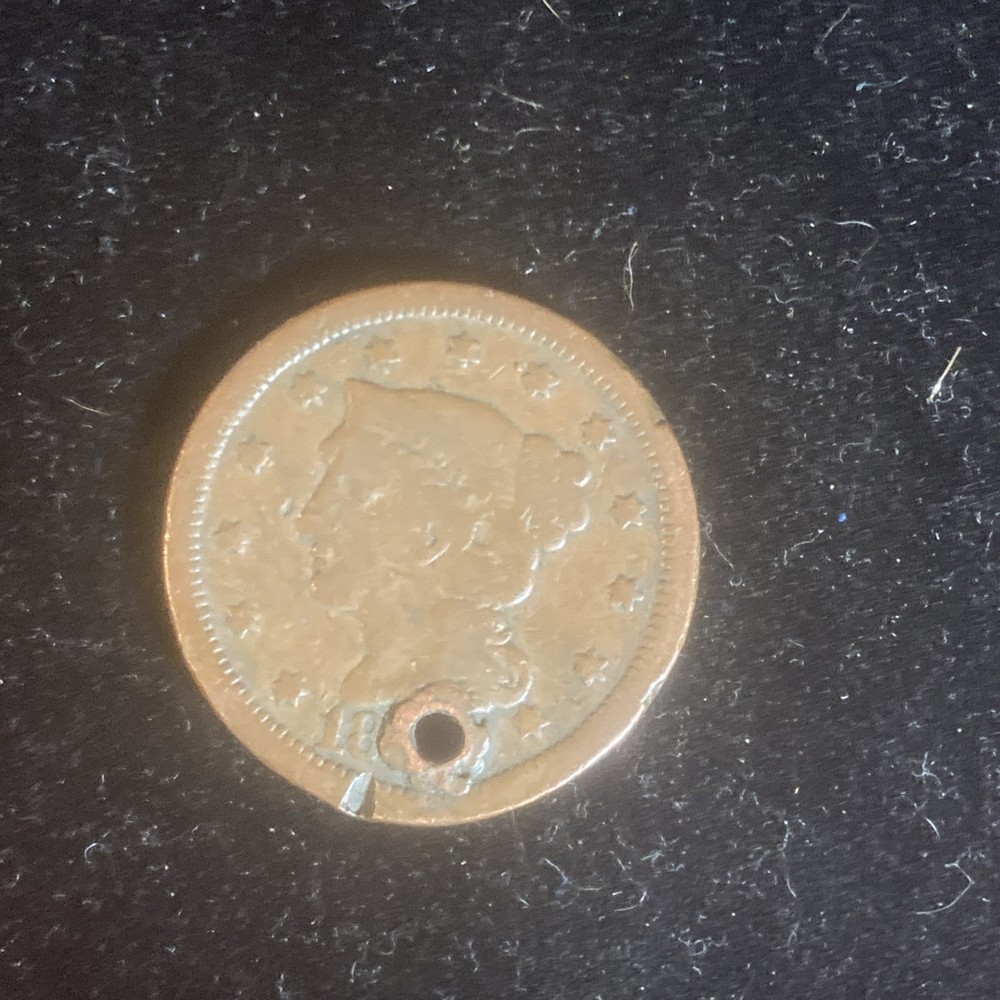 Braided Hair Large Cent Holed