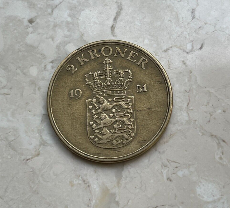 1951 Denmark 2 Kroner