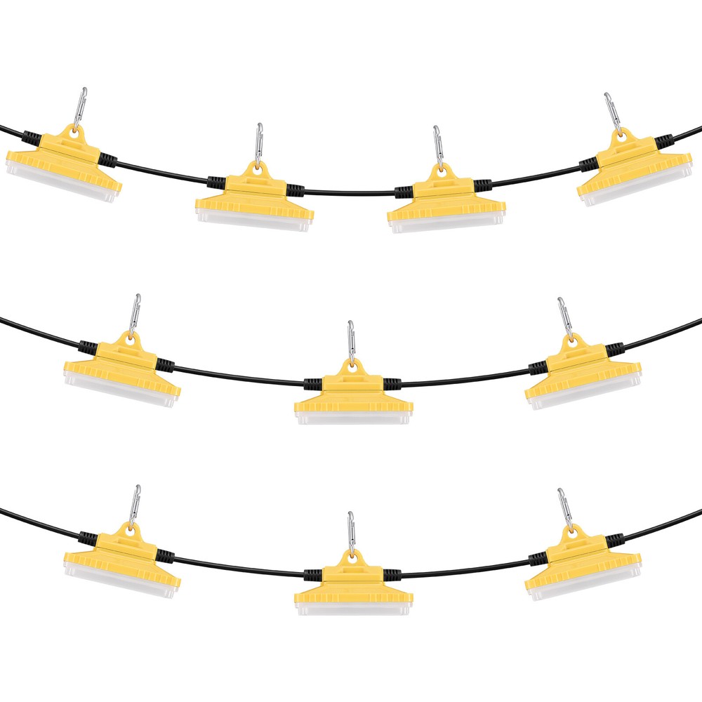 VEVOR 100FT Construction String Lights 150W 15000LM Connectable Waterproof