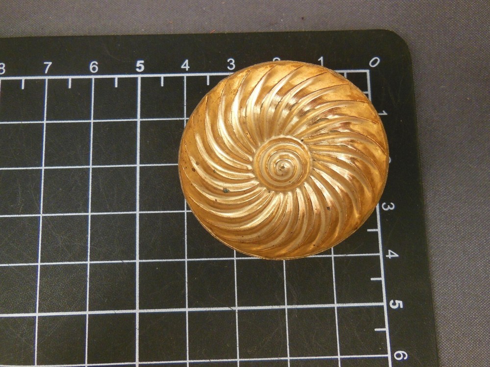 Brass Domed Spiral X-Large stamping (osb167)