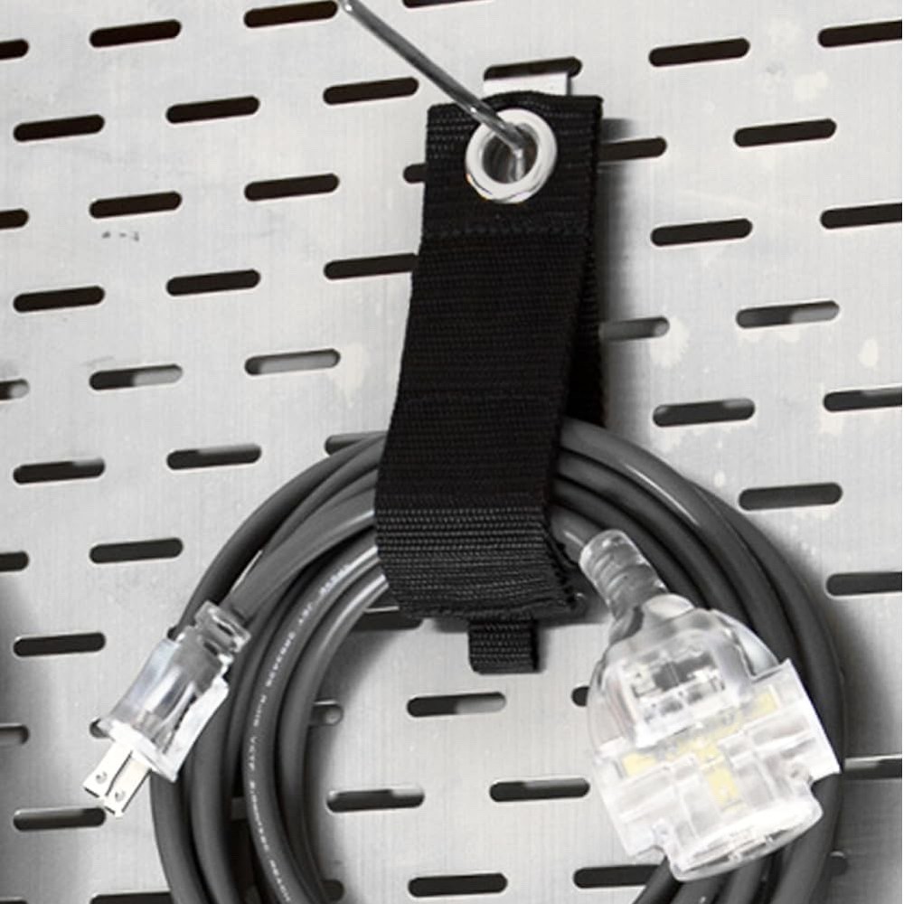 Heavy-Duty Storage Straps - 9 Pack Hook and Loop Hanging Extension Tool Cord...