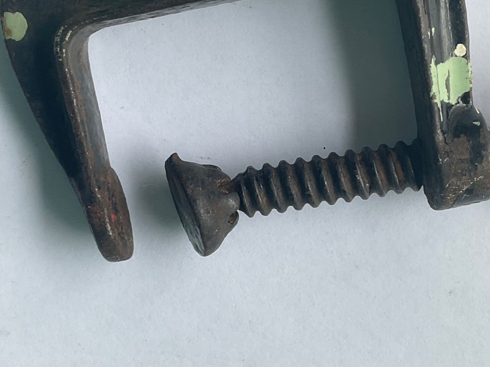 Vintage 3” C-Clamp - Decorative handle