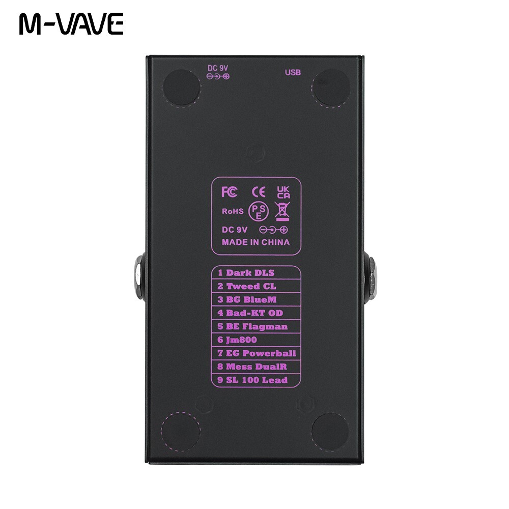 M-VAVE MINI-AMP Pre-amp Simulation Guitar Effects Pedal Distortion Overdrive
