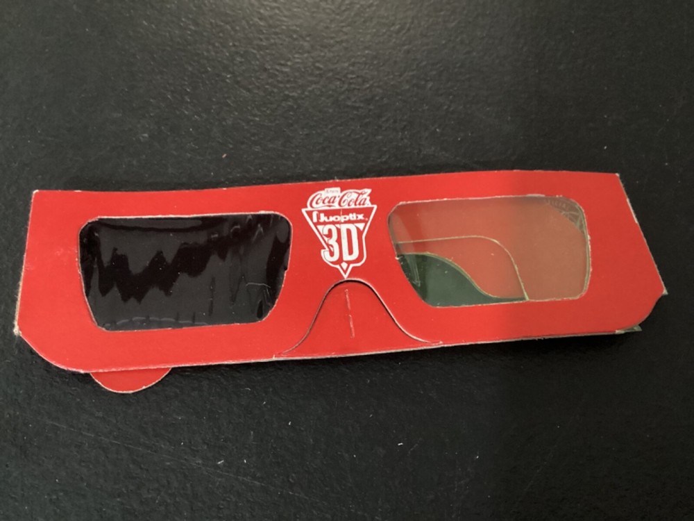 Old Vintage Coca Cola 3DTV Glasses