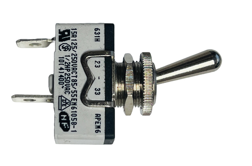 APEM 631H/2 Panel Toggle Switch 1 Pole On-Off 250VAC 15A