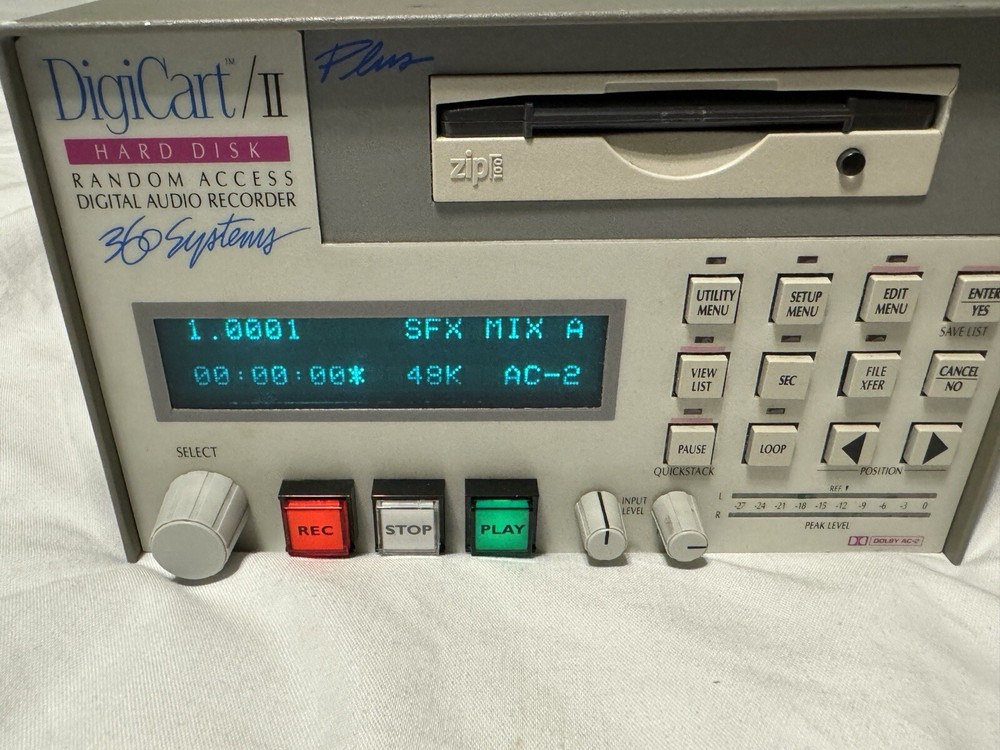 360 SYSTEM DIGICART/II DIGITAL AUDIO RECORDER COMPLETE