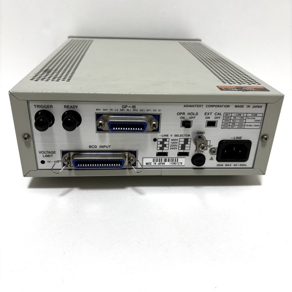 ADVANTEST R6142 Programmable DC Voltage Current Generator USED