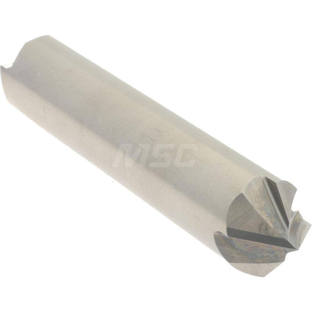 Accupro 1/2" Cutter Head Diam, 1/2" Shank, 4 Flute Double End Solid Carbide C...